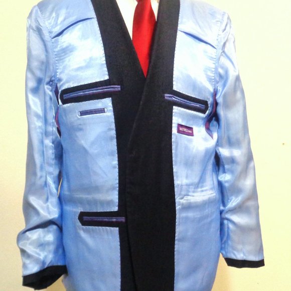 BARTORELLI NAPOLI GLAMOUR MENS TWO PIECE SUIT 44R - Picture 6 of 8